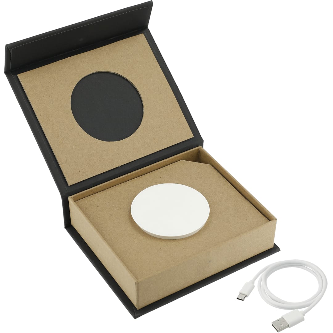 Recycled ABS MagClick™ Fast Wireless Charging Pad - 7143-41 White