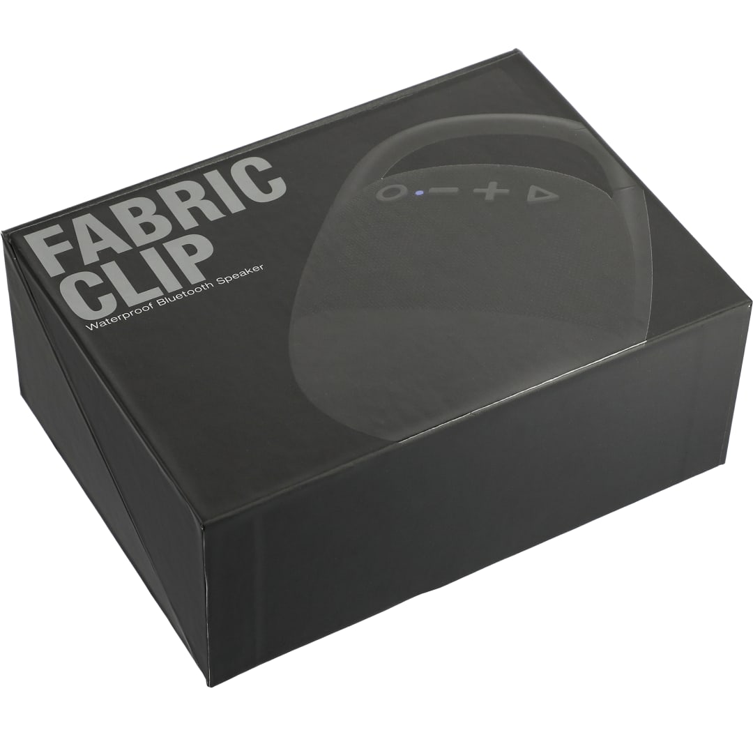 Fabric Clip Waterproof Bluetooth Speaker - 7197-53 Black