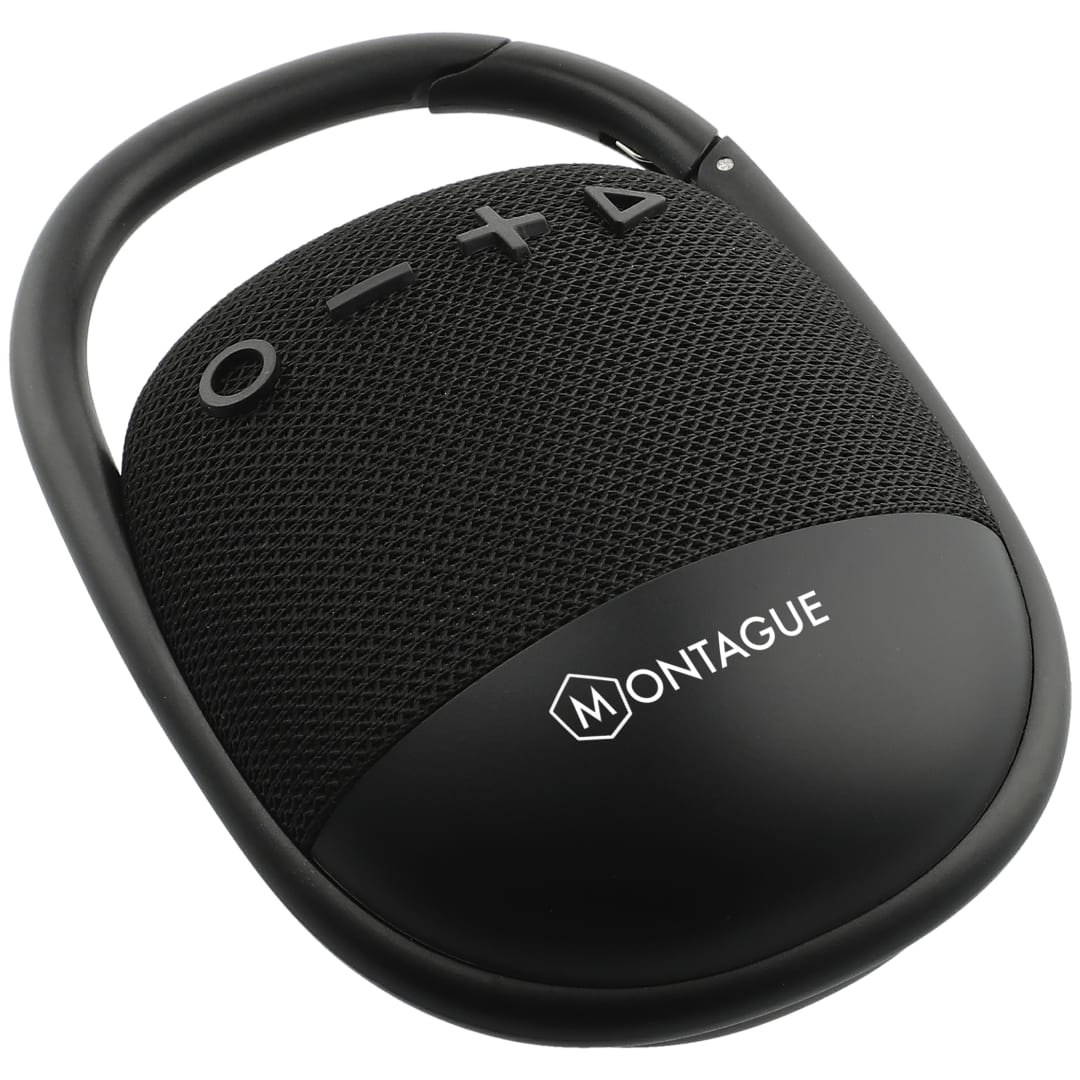 Fabric Clip Waterproof Bluetooth Speaker - 7197-53 Black