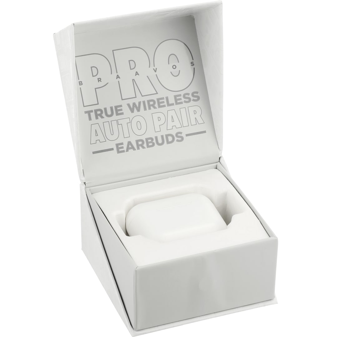 Braavos Pro True Wireless Auto Pair Earbuds - 7197-63 White