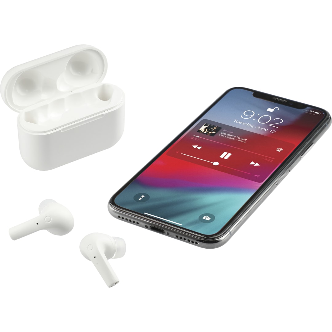 Braavos Pro True Wireless Auto Pair Earbuds - 7197-63 White