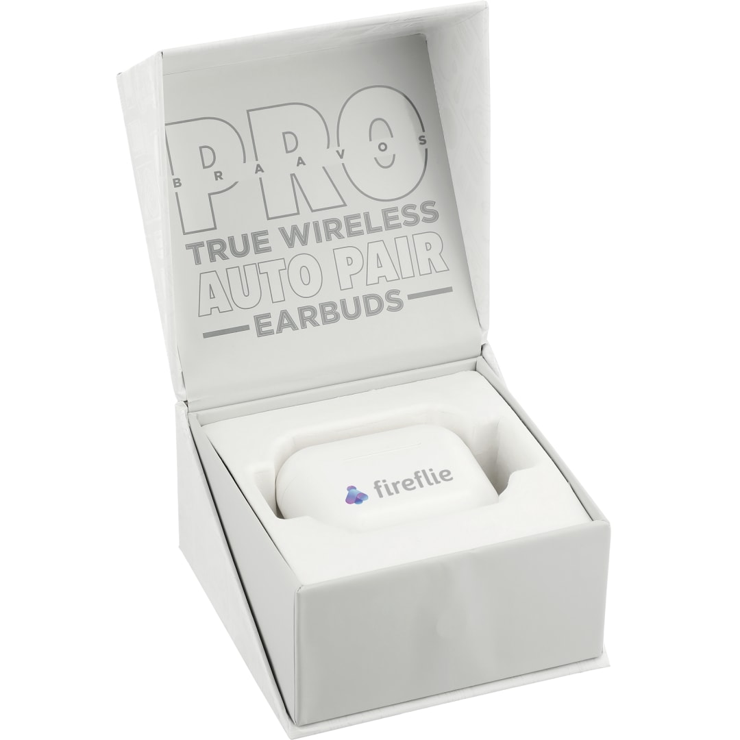 Braavos Pro True Wireless Auto Pair Earbuds - 7197-63 White