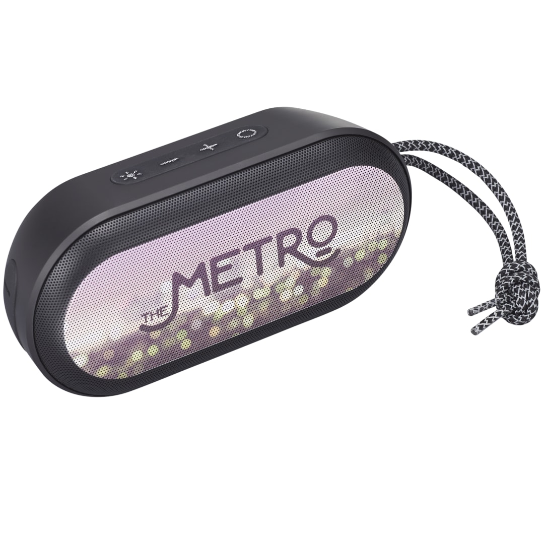 Zedd Outdoor Speaker with RGB Lights - 7197-67 Black