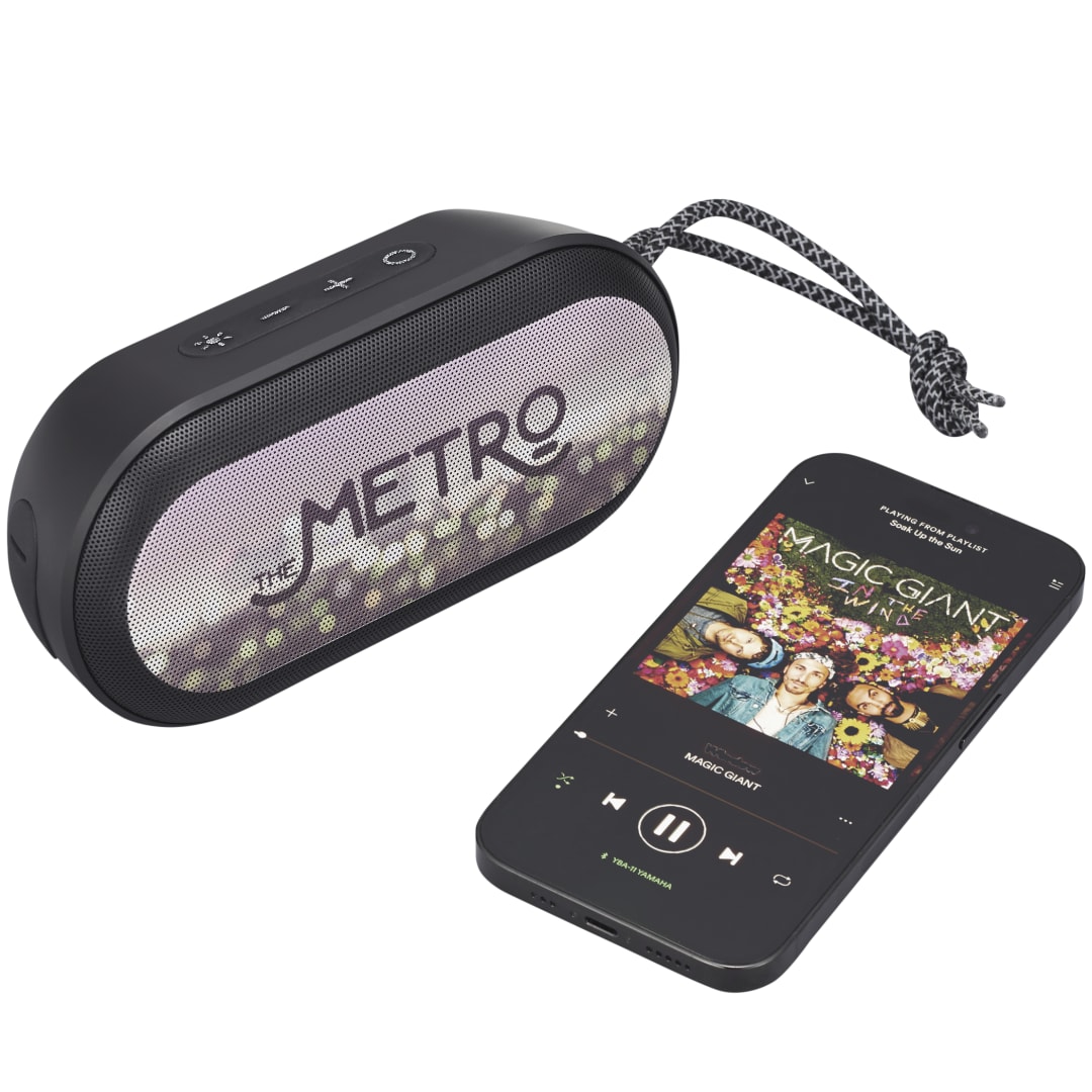 Zedd Outdoor Speaker with RGB Lights - 7197-67 Black