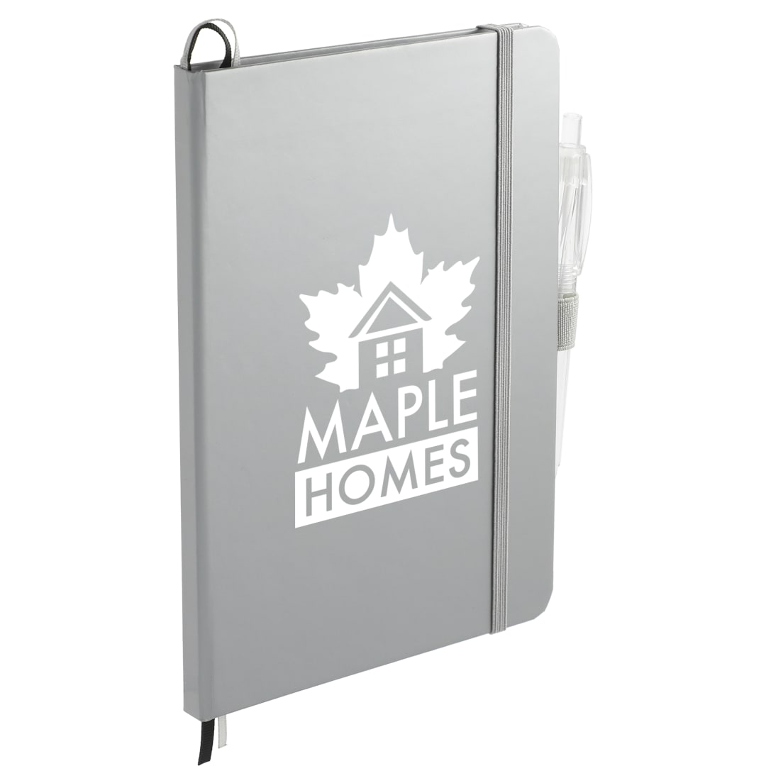 5.5" x 8.5" FSC® Mix Bound JournalBook Set - 7200-83 Silver