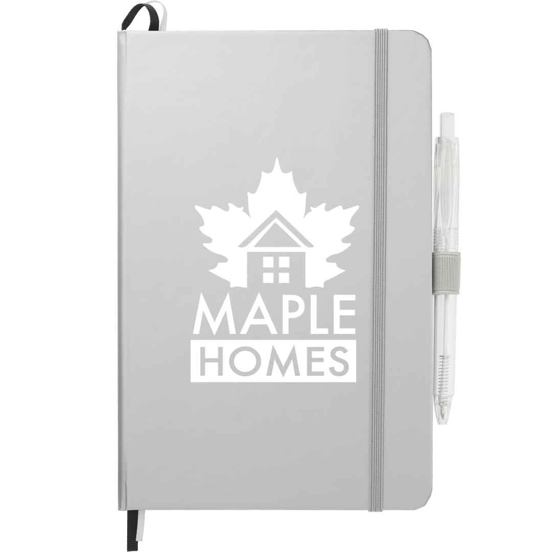 5.5" x 8.5" FSC® Mix Bound JournalBook Set - 7200-83 Silver