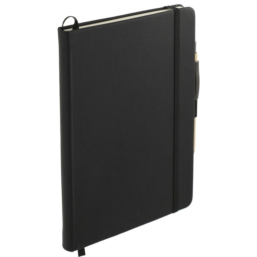 5.5" x 8.5" Cactus Leather Bound JournalBook® Set - 7200-87 Black