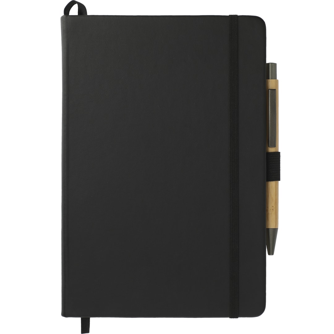 5.5" x 8.5" Cactus Leather Bound JournalBook® Set - 7200-87 Black