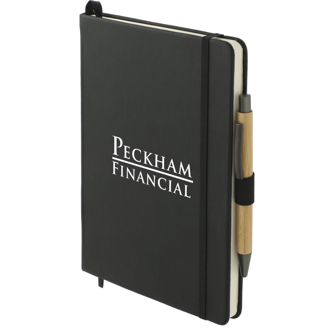 5.5" x 8.5" Cactus Leather Bound JournalBook® Set - 7200-87 Black
