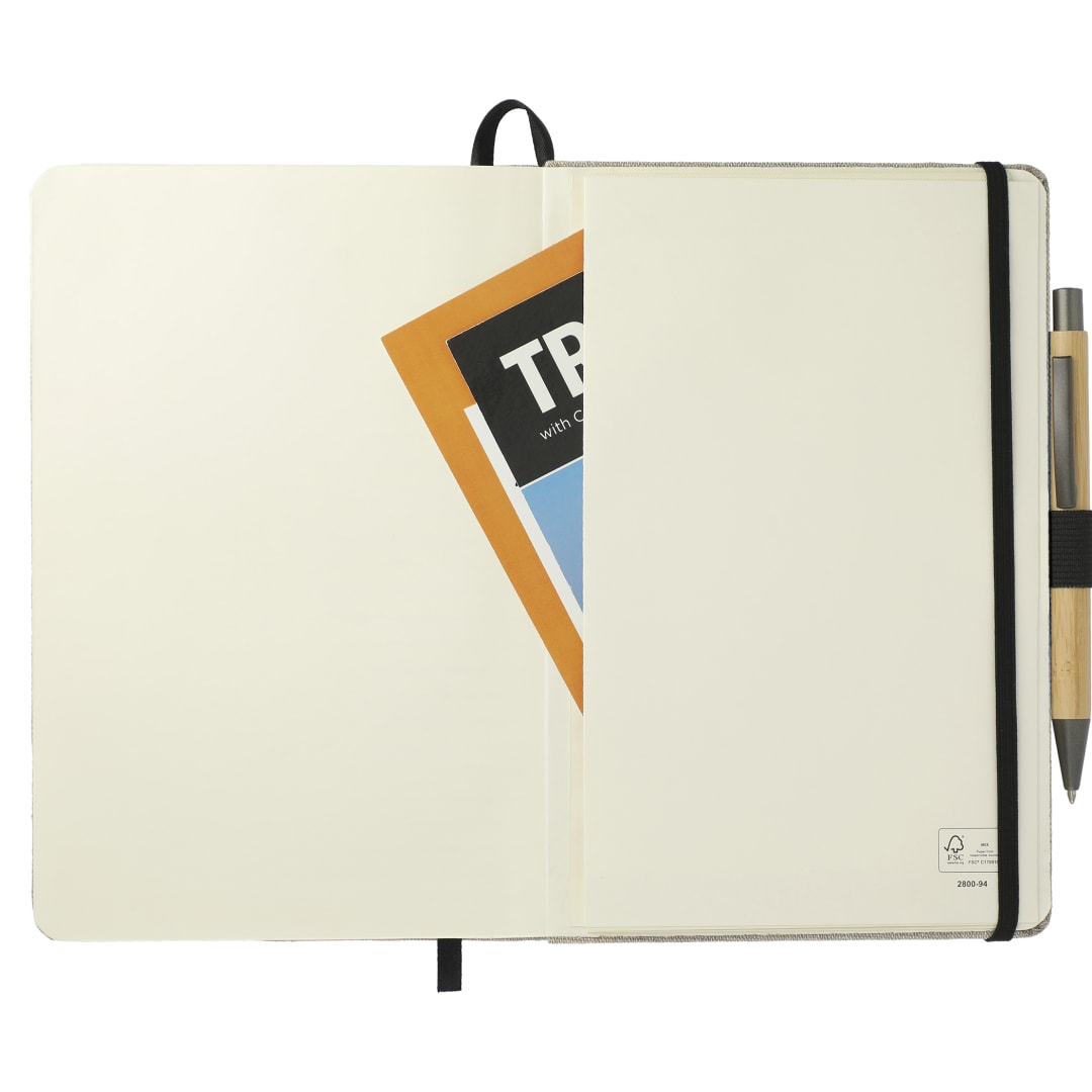 5.5" x 8.5" Recycled Cotton Bound Journal Set - 7200-94 Natural