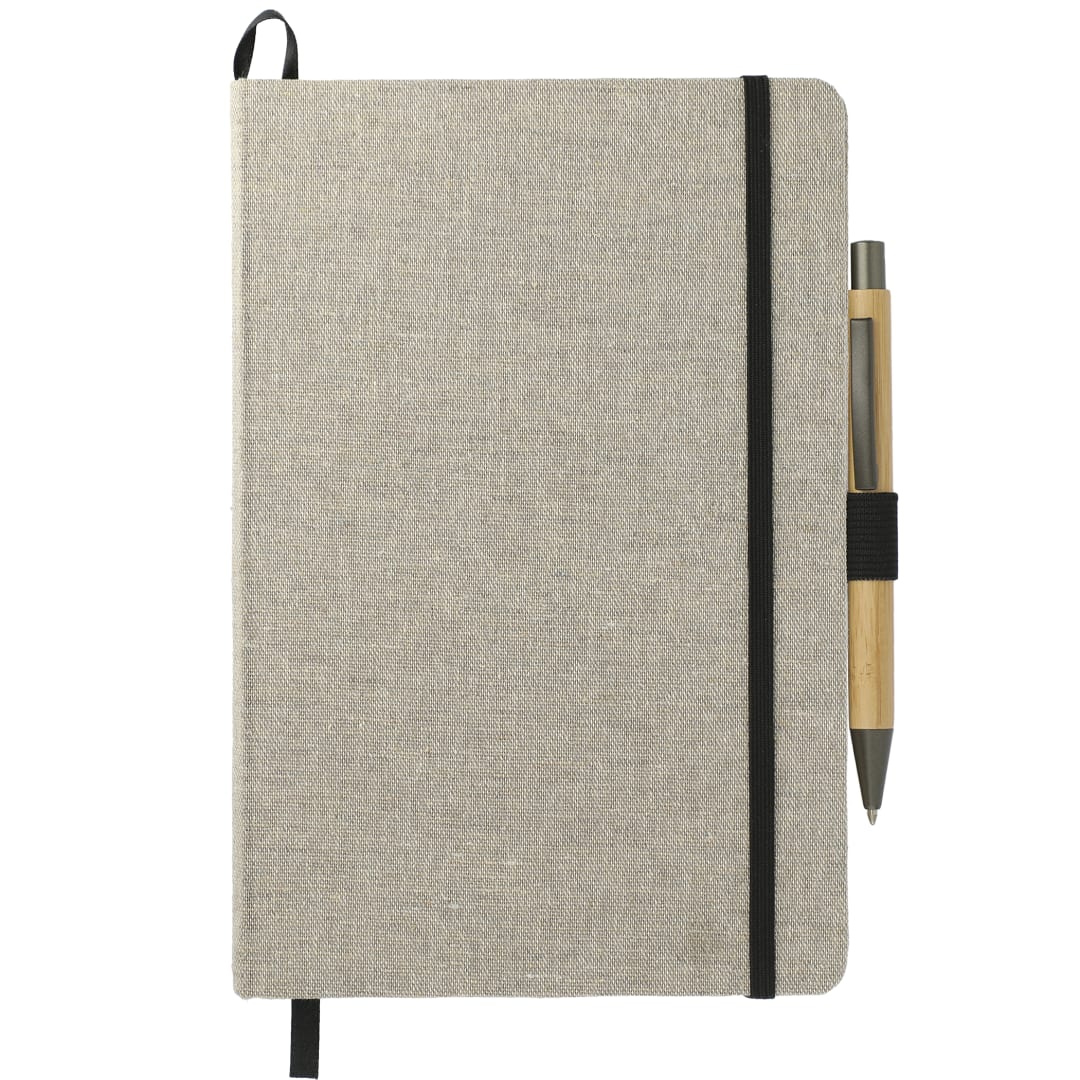 5.5" x 8.5" Recycled Cotton Bound Journal Set - 7200-94 Natural