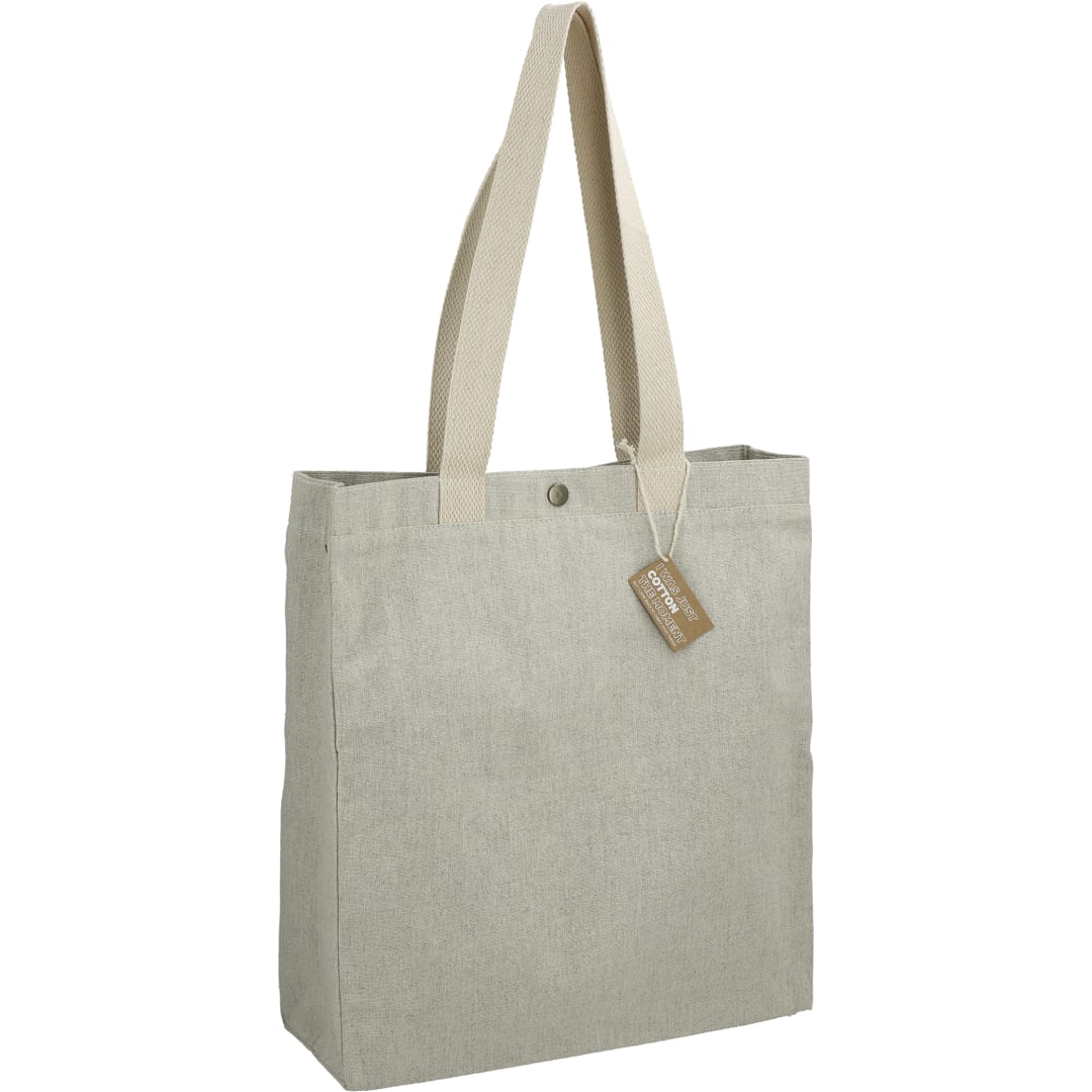 Repose 10oz Recycled Cotton Box Tote w/Snap - 7901-02
