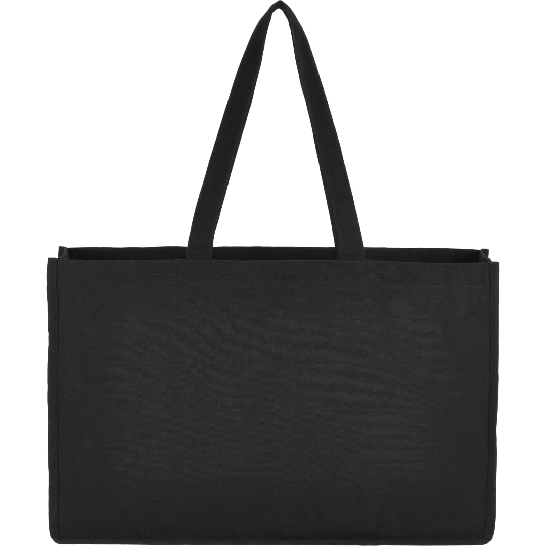 Repose 10oz Recycled Cotton Shoulder Tote - 7901-12 Black
