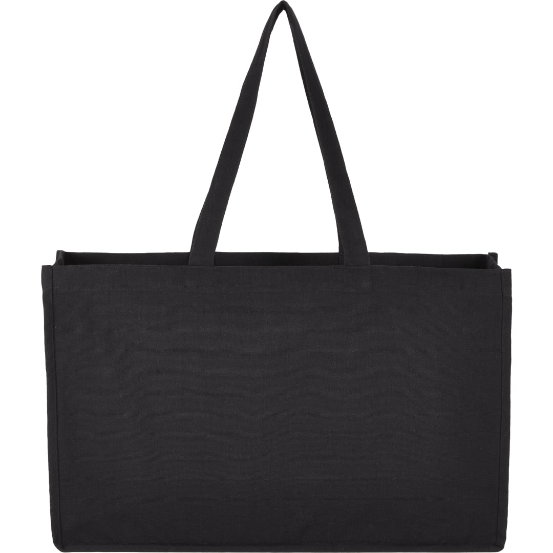 Repose 10oz Recycled Cotton Shoulder Tote - 7901-12 Black