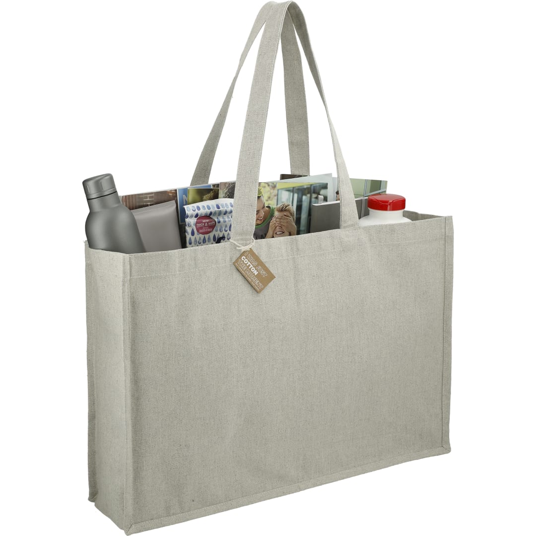 Repose 10oz Recycled Cotton Shoulder Tote - 7901-12 Gray