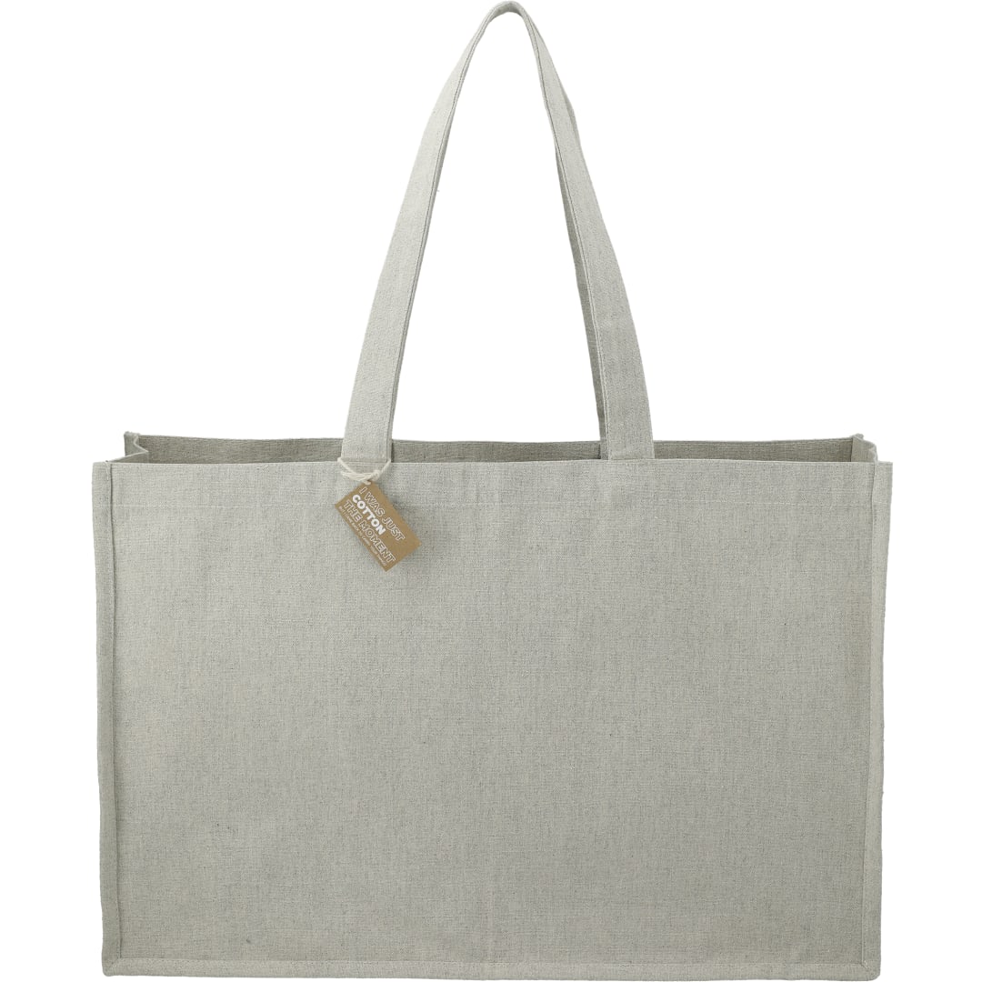 Repose 10oz Recycled Cotton Shoulder Tote - 7901-12 Gray
