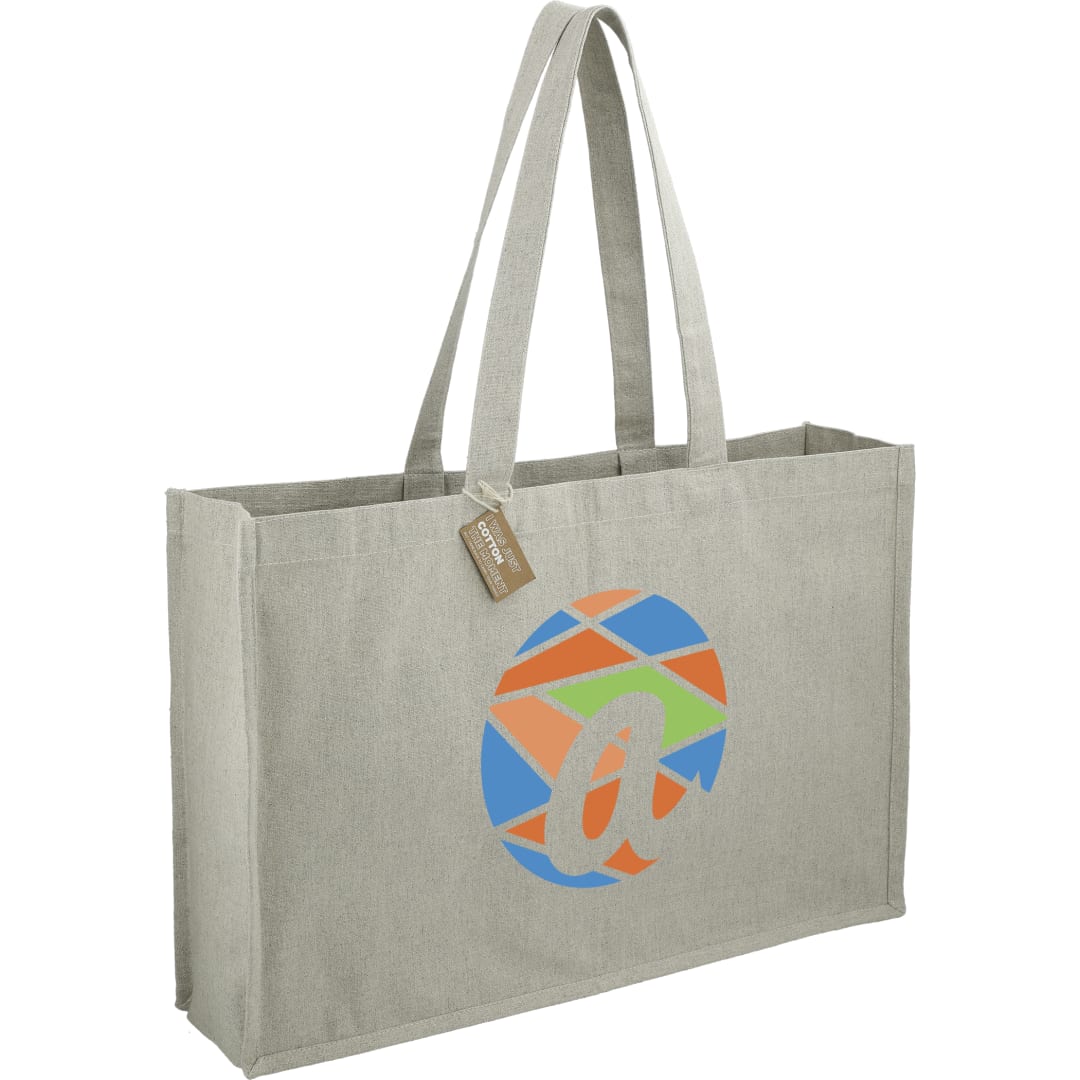 Repose 10oz Recycled Cotton Shoulder Tote - 7901-12 Gray