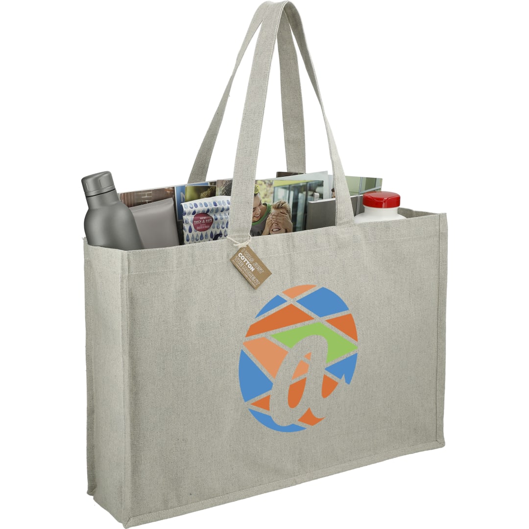 Repose 10oz Recycled Cotton Shoulder Tote - 7901-12 Gray
