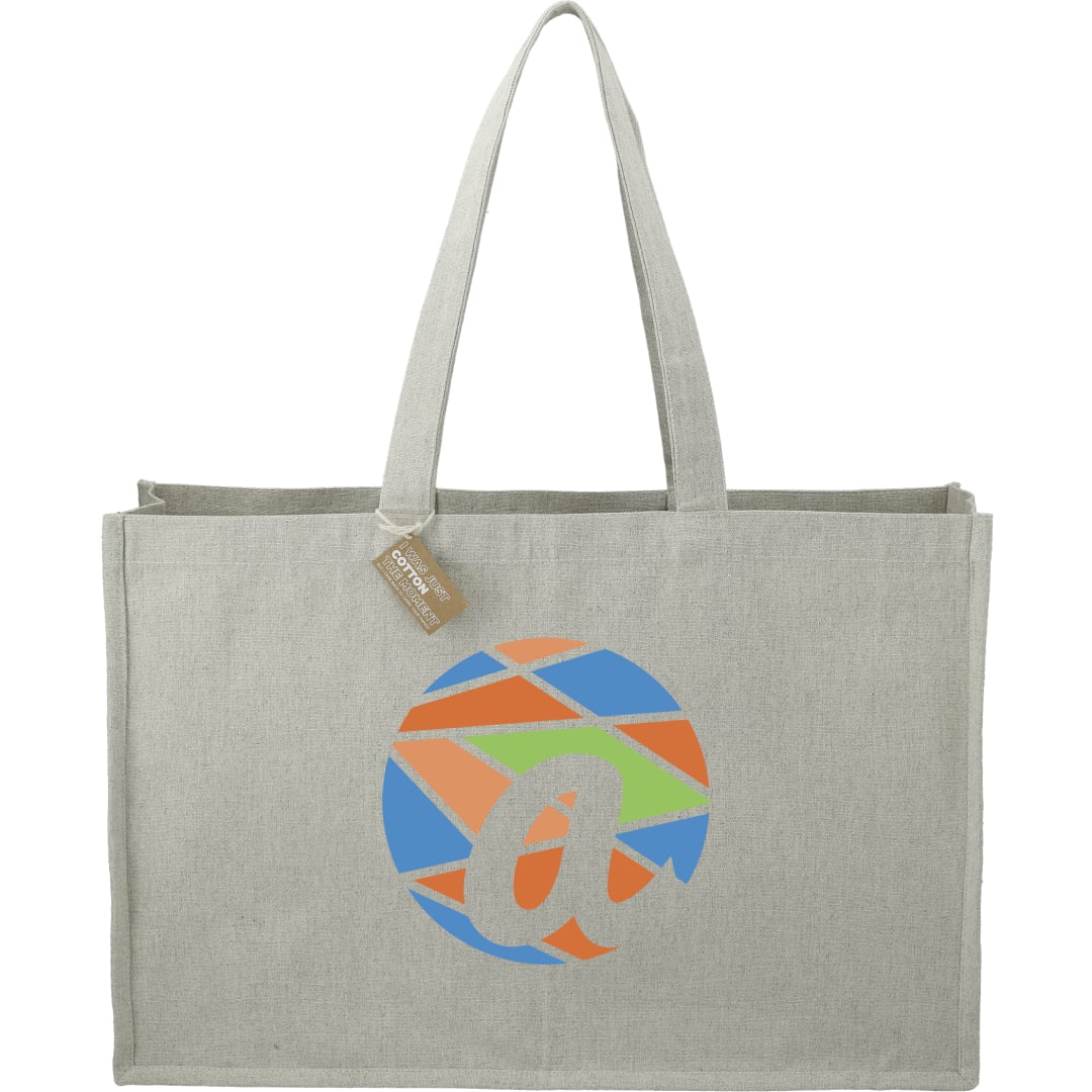 Repose 10oz Recycled Cotton Shoulder Tote - 7901-12 Gray