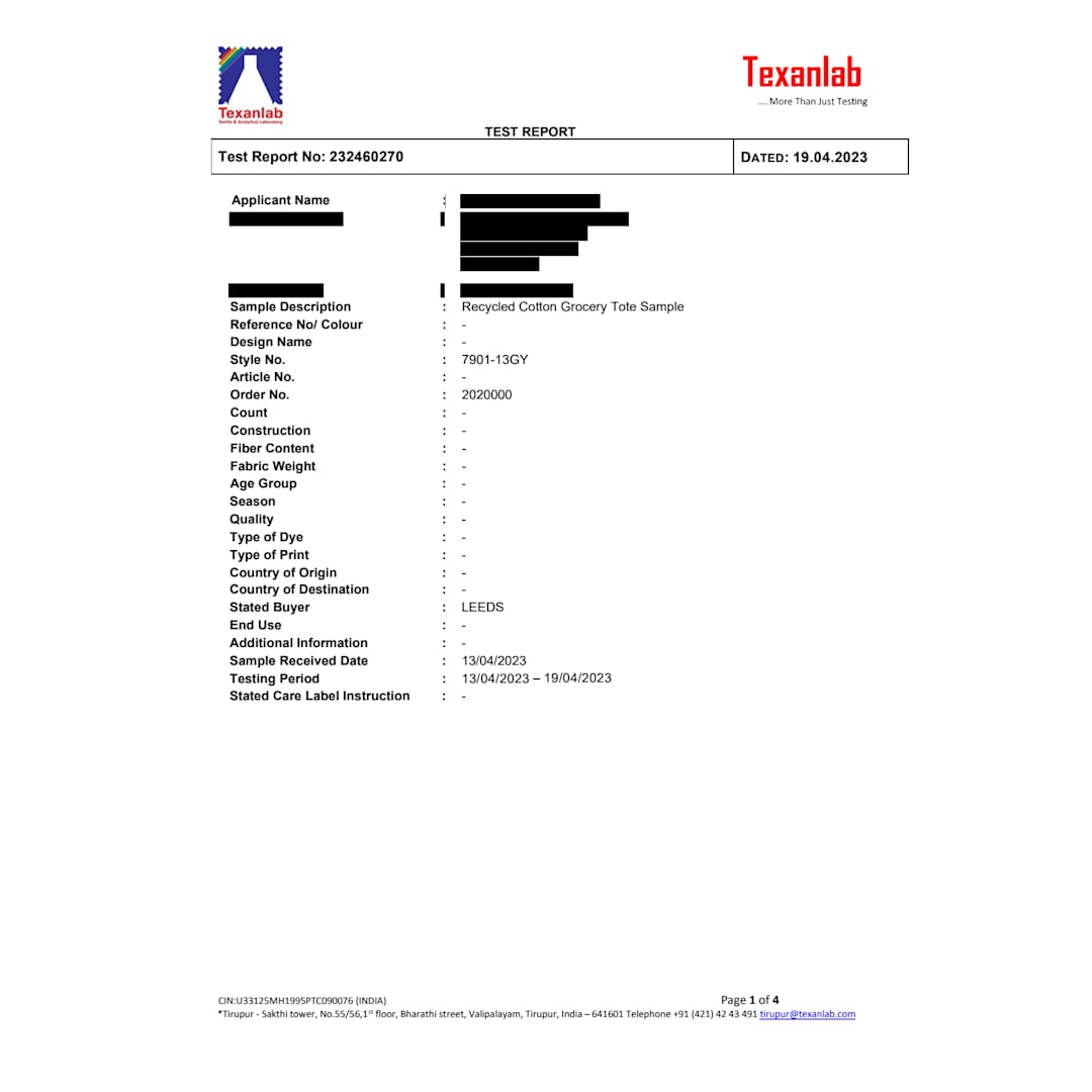 Repose 10oz Recycled Cotton Tote - 7901-13 Black