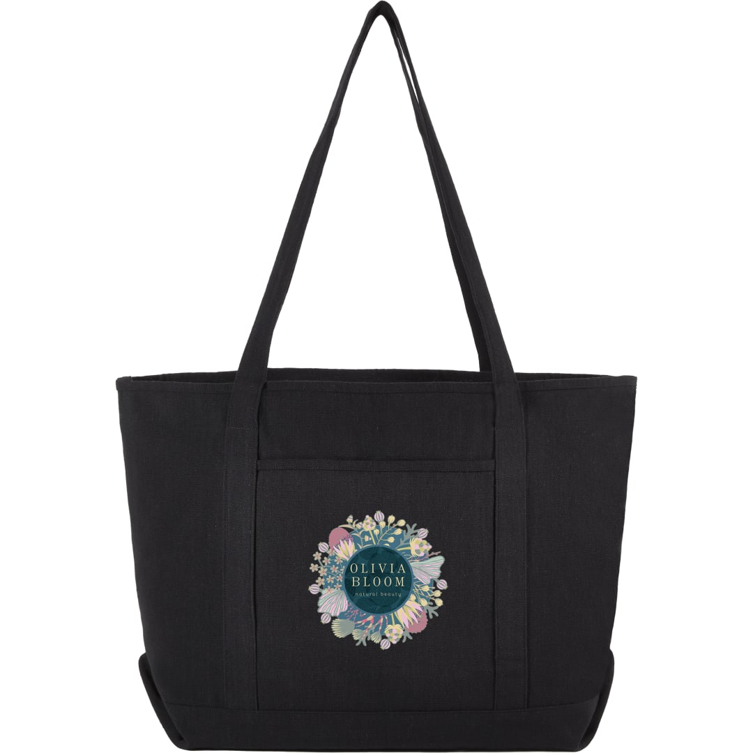 Repose 10oz Recycled Cotton Tote - 7901-13 Black
