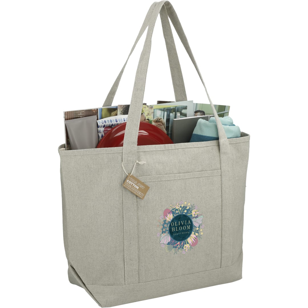 Repose 10oz Recycled Cotton Tote - 7901-13 Gray