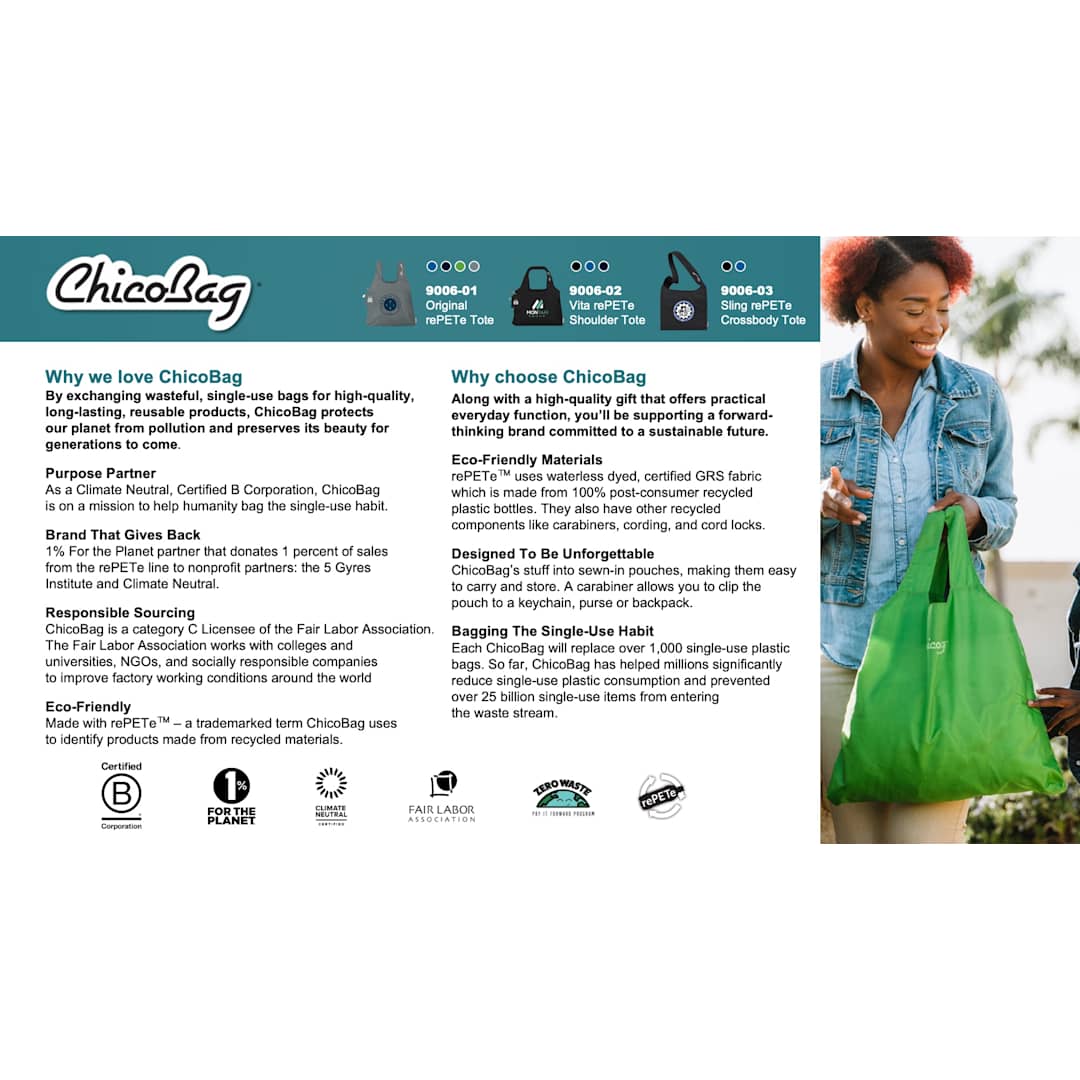 ChicoBag ChicoBag Sling rePETe Crossbody Tote - 9006-03 Black