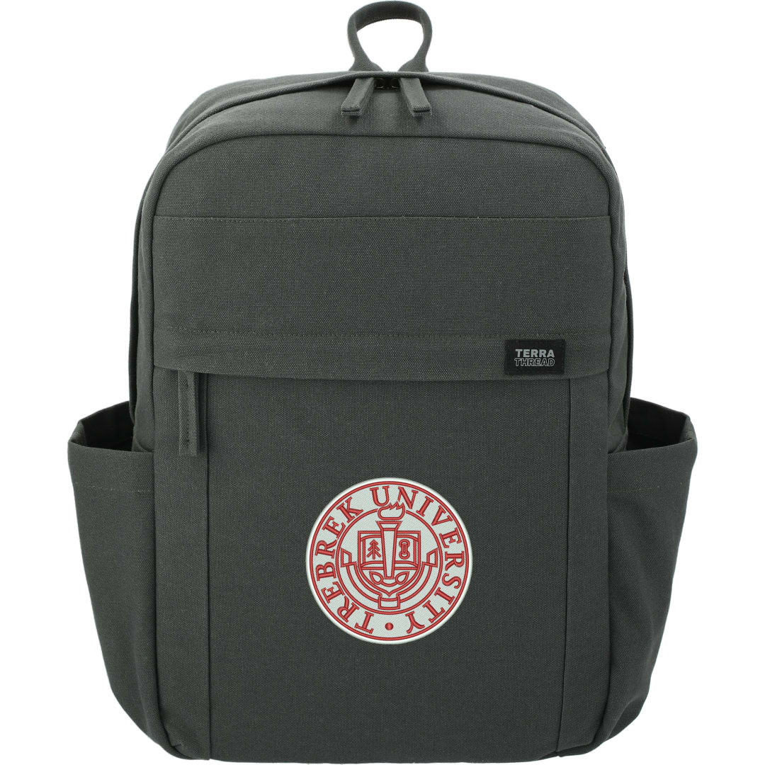 Terra Thread Terra Thread Fairtrade Earth 15&quot; Computer Backpck - 9008-01 Gray