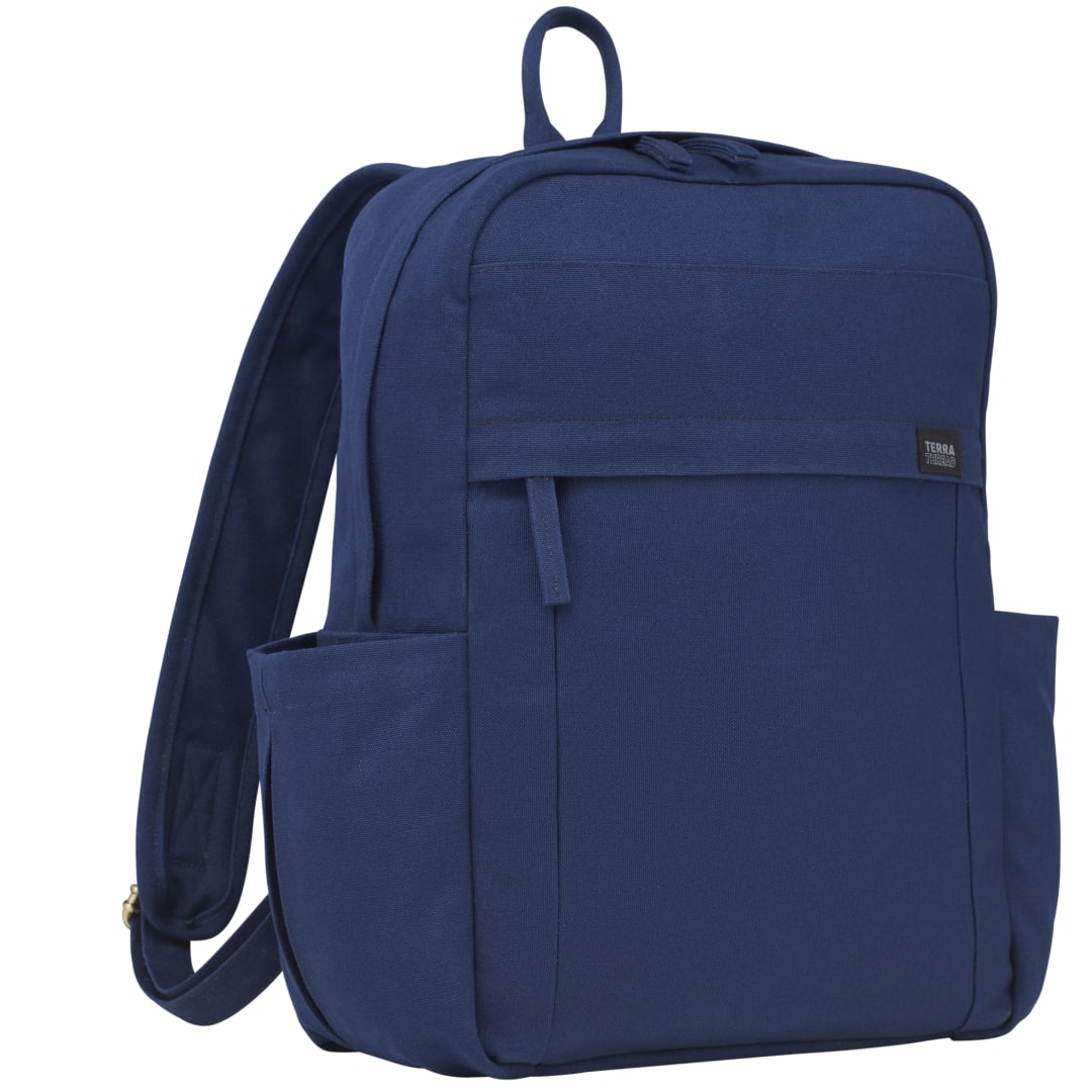 Terra Thread Terra Thread Fairtrade Earth 15&quot; Computer Backpck - 9008-01 Blue