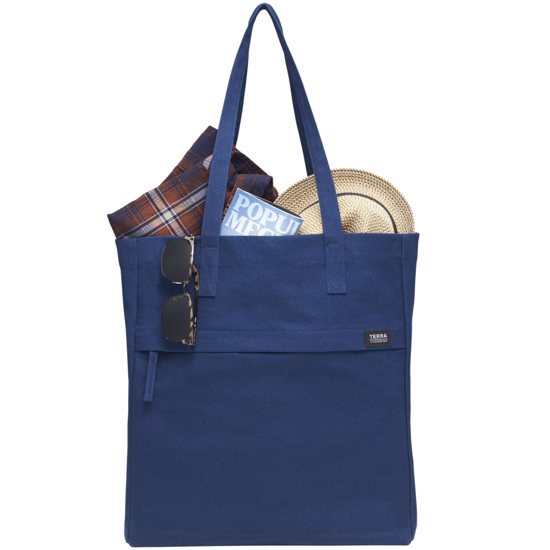 Terra Thread Terra Thread Fairtrade Executuive Work Tote - 9008-04 Blue