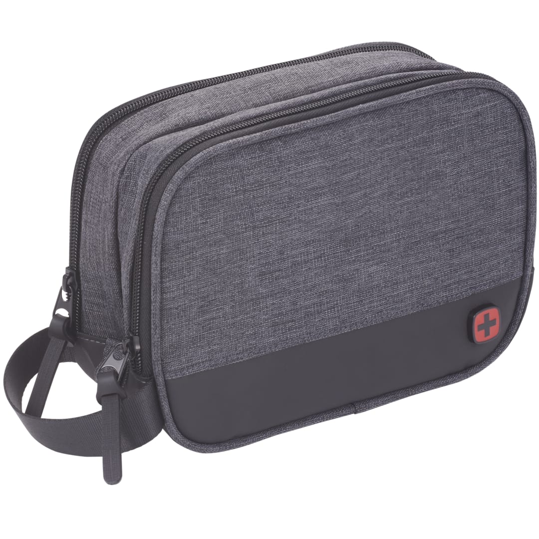 Wenger Wenger RPET Dual Compartment Dopp Kit - 9550-73 Gray