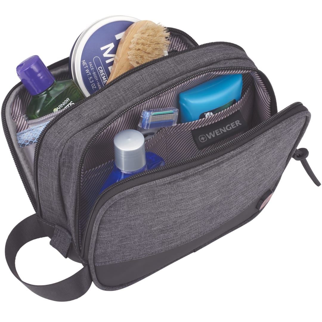 Wenger Wenger RPET Dual Compartment Dopp Kit - 9550-73 Gray