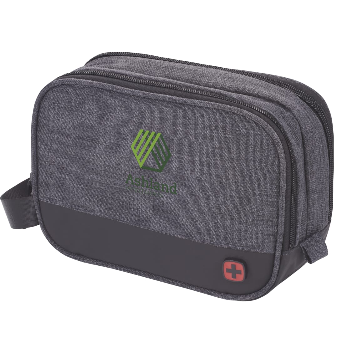 Wenger Wenger RPET Dual Compartment Dopp Kit - 9550-73 Gray