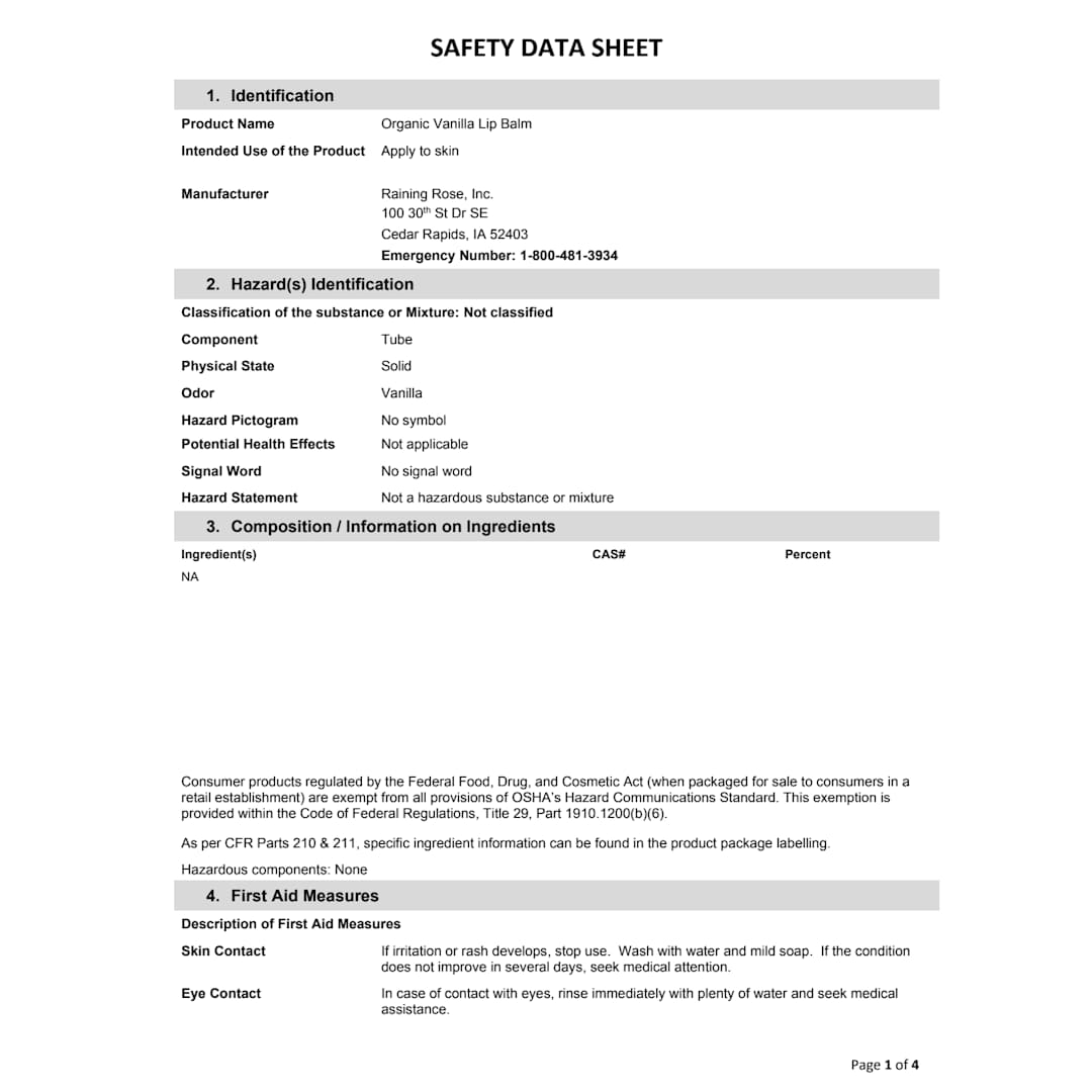 Bullet 95% Organic Lip Balm - SM-1700 Other