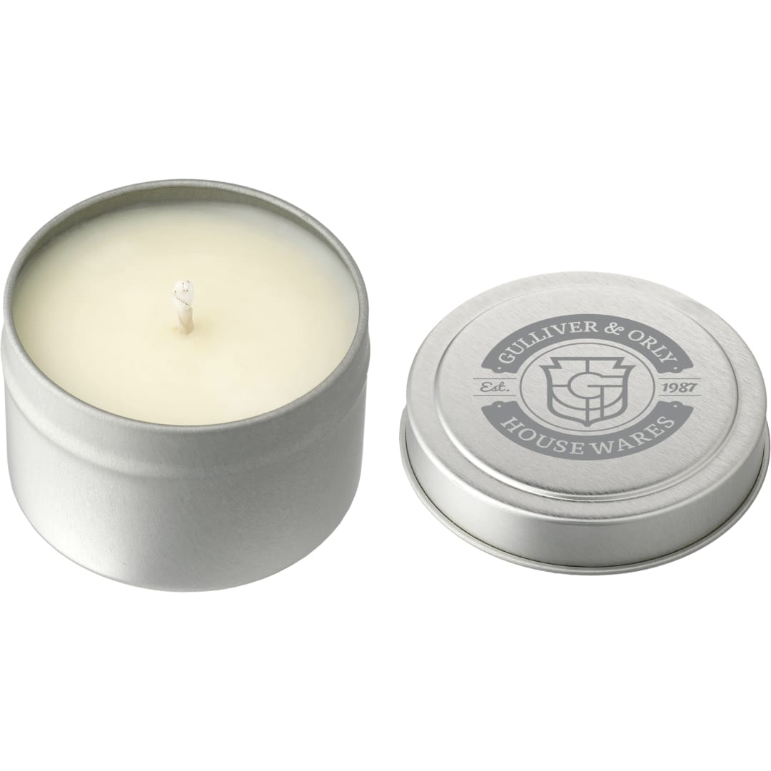 Zen Tea 2.7oz Mini Tin Candle - SM-2247 Silver