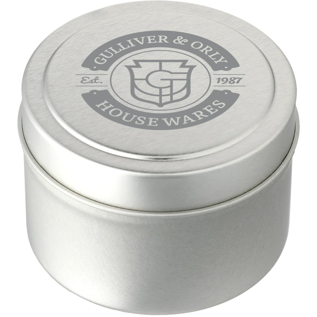 Zen Tea 2.7oz Mini Tin Candle - SM-2247 Silver
