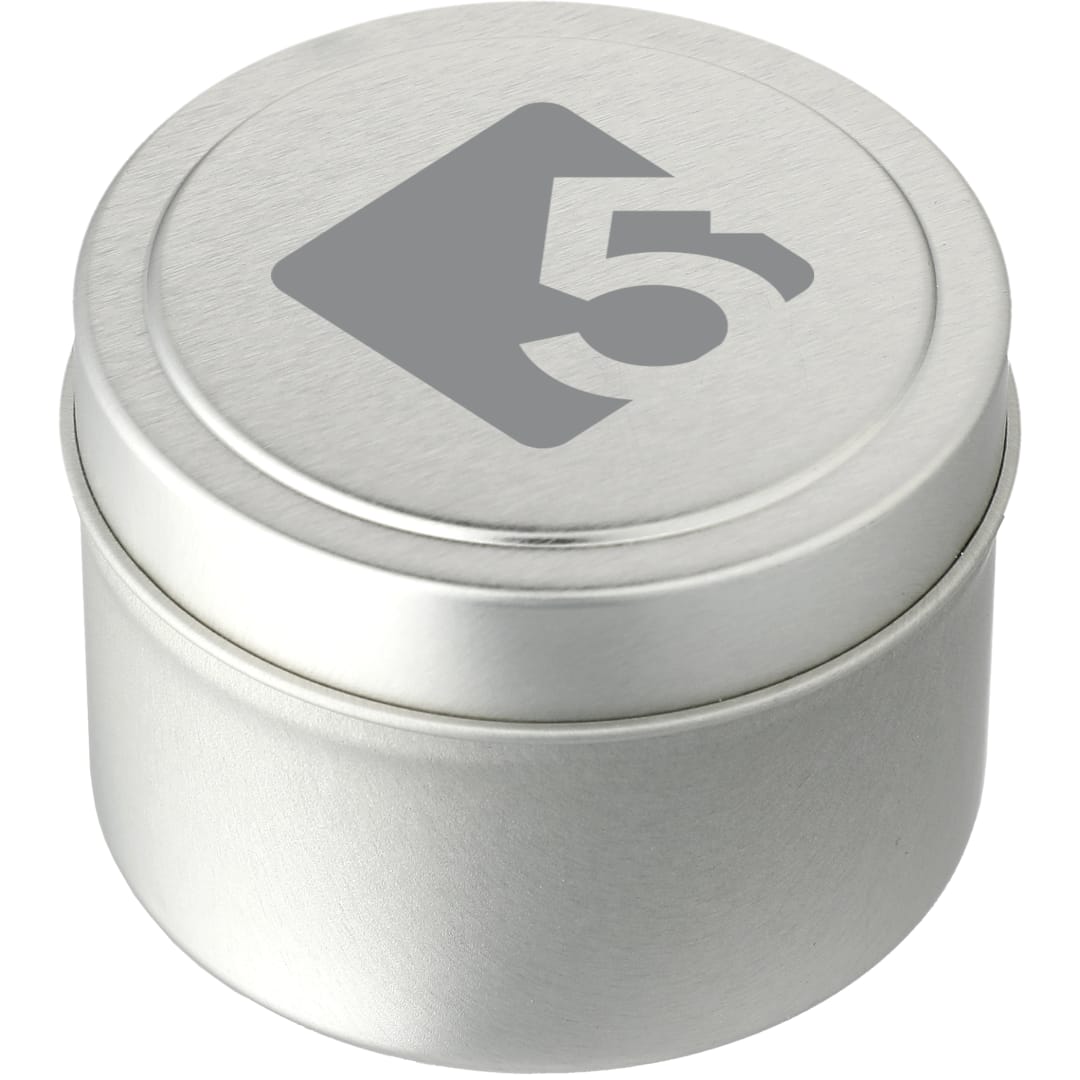 Coastal Waves 2.7oz Mini Tin Candle - SM-2249 Silver