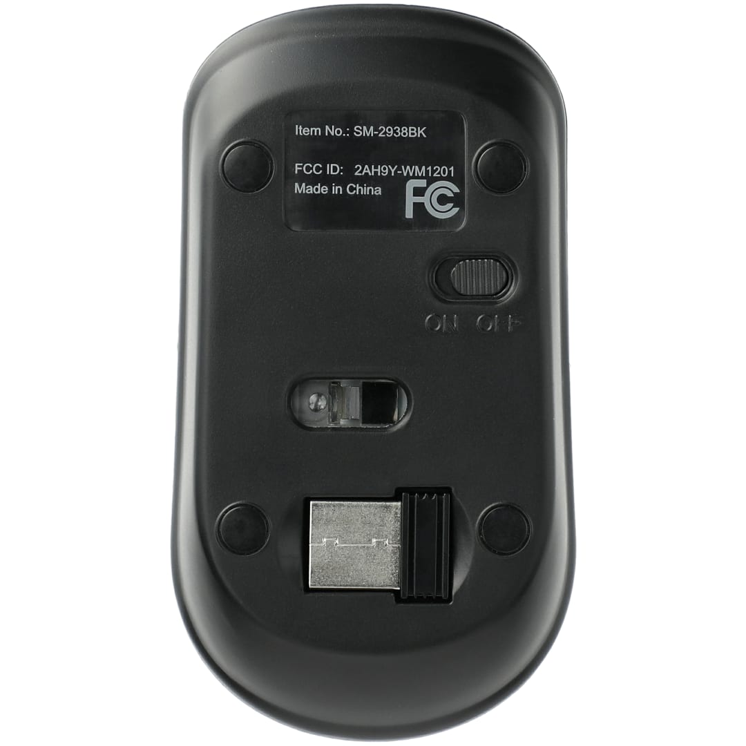 Flash Portable Wireless Mouse - SM-2938 Black