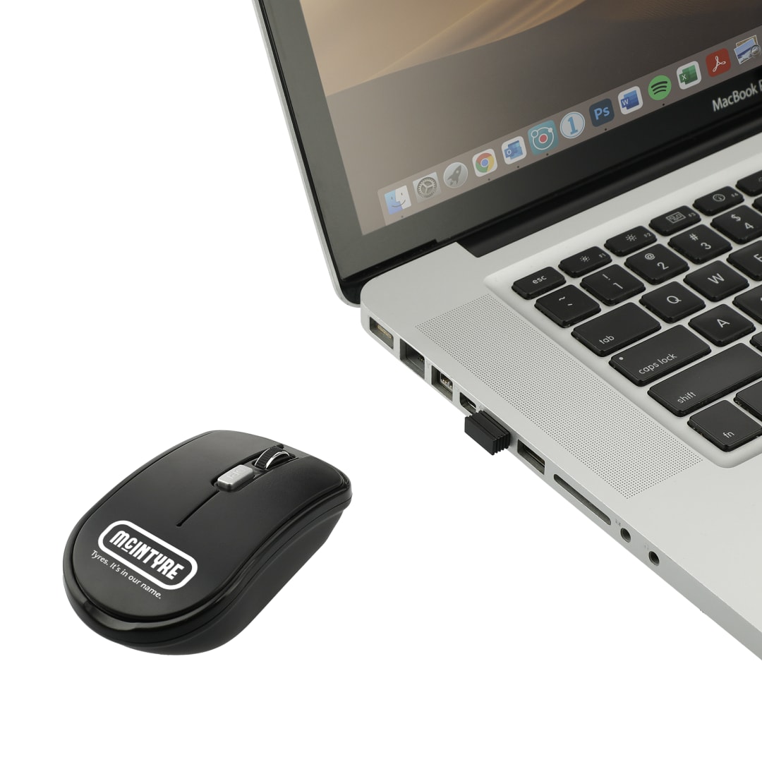 Flash Portable Wireless Mouse - SM-2938 Black