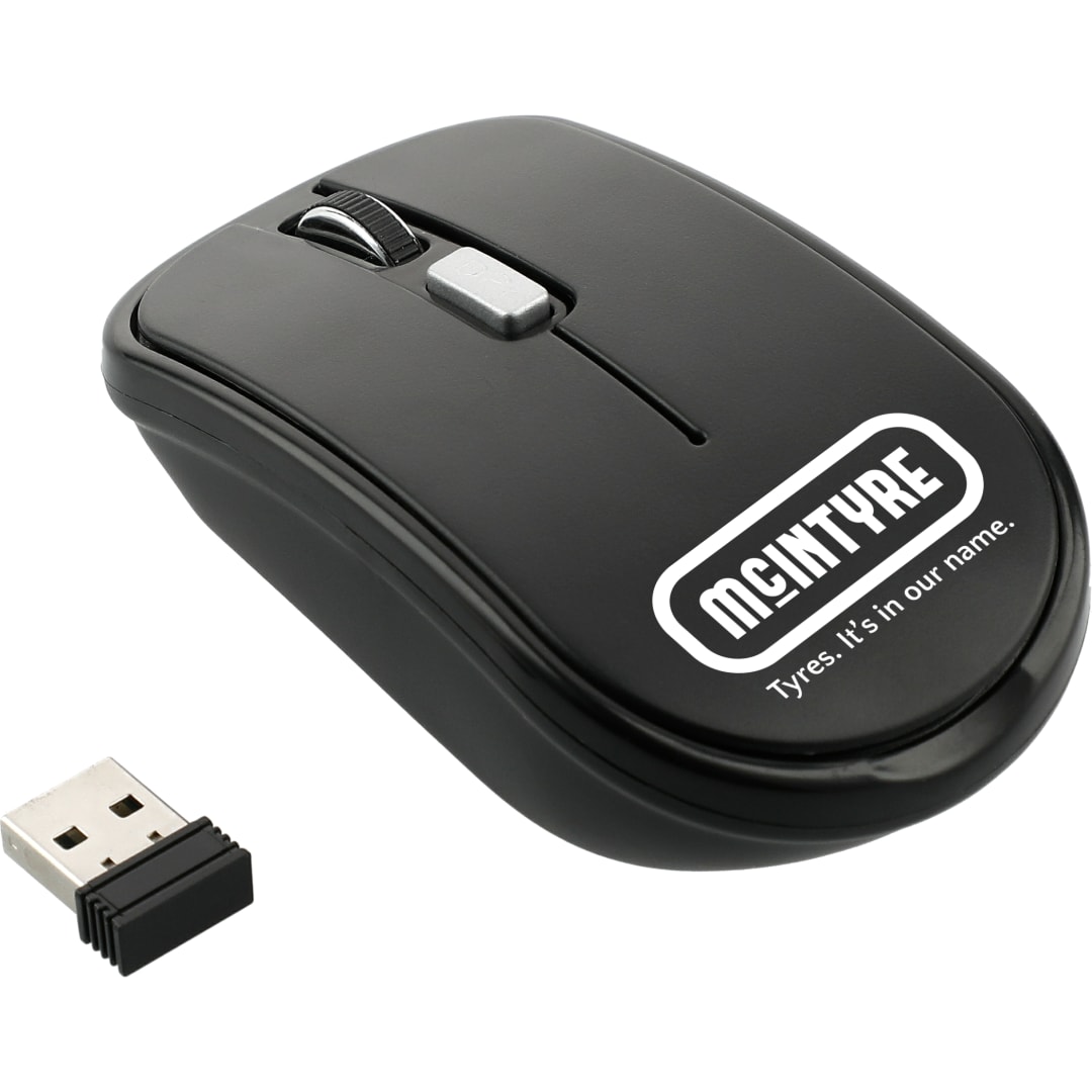 Flash Portable Wireless Mouse - SM-2938 Black
