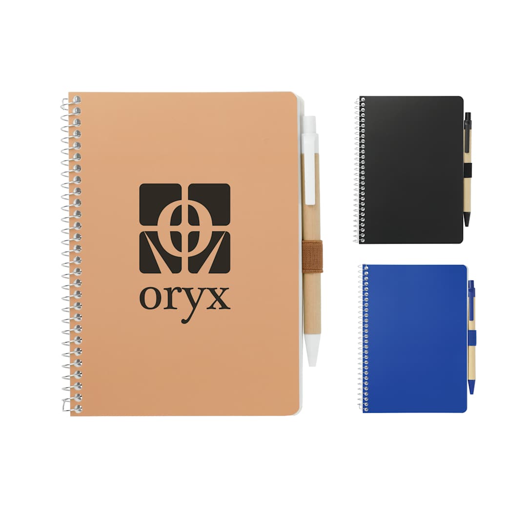 Bullet 5” x 7” FSC® Mix Spiral Notebook with Pen - SM-4347