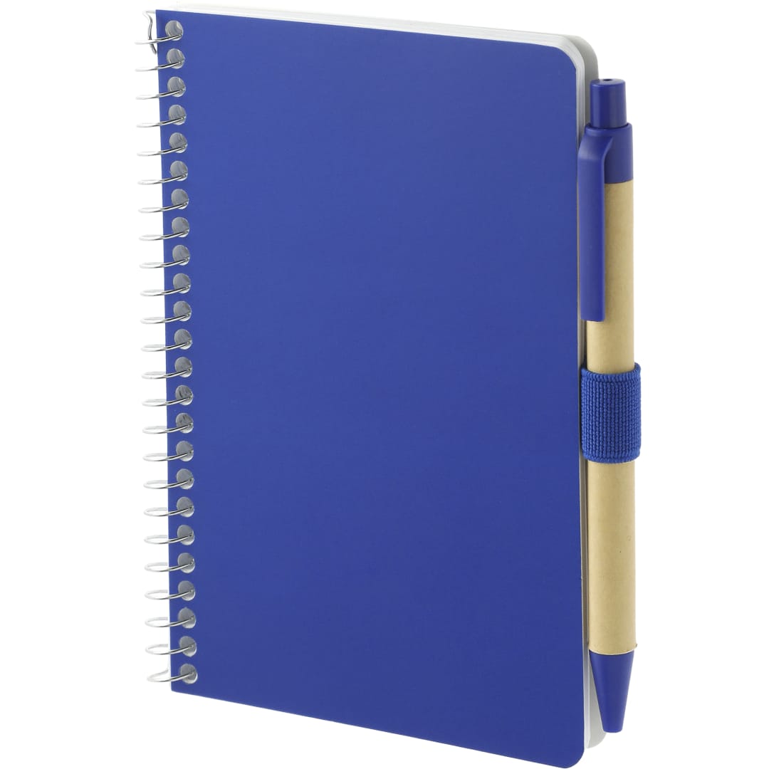 FSC&#174; Mix 4&quot; x 6&quot; Pocket Spiral Notebook with Pen - SM-4348 Blue