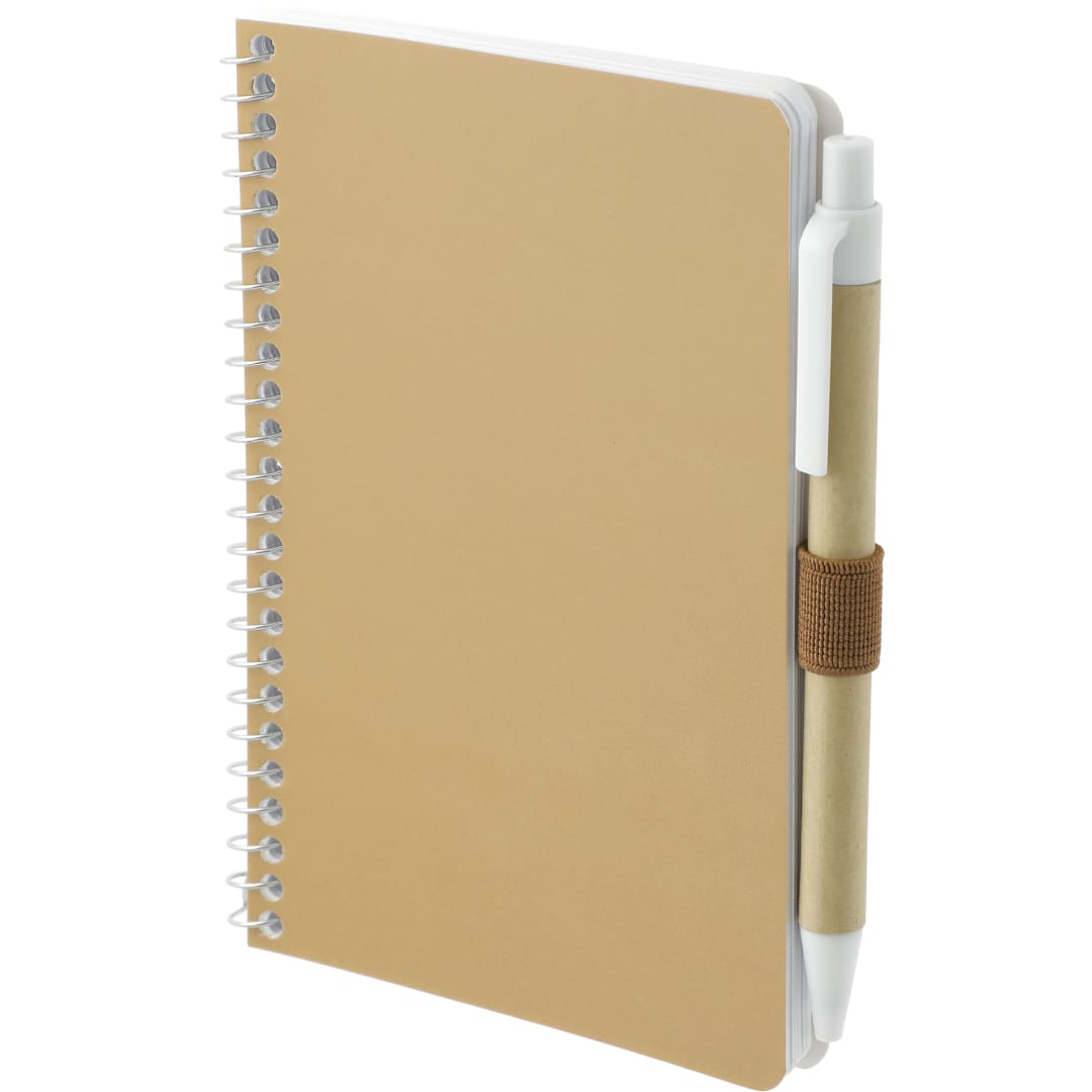 FSC&#174; Mix 4&quot; x 6&quot; Pocket Spiral Notebook with Pen - SM-4348 Natural