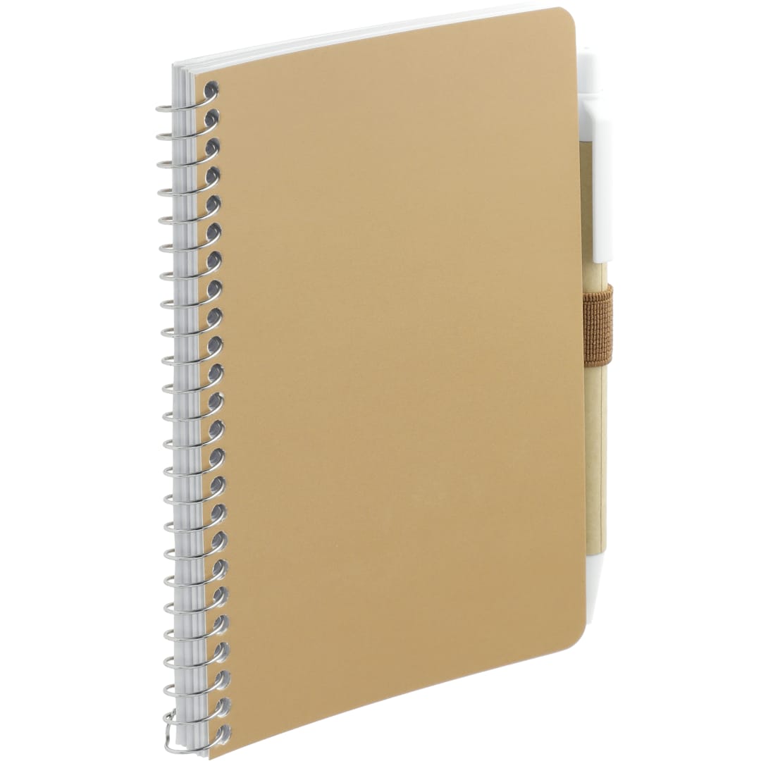 FSC&#174; Mix 4&quot; x 6&quot; Pocket Spiral Notebook with Pen - SM-4348 Natural