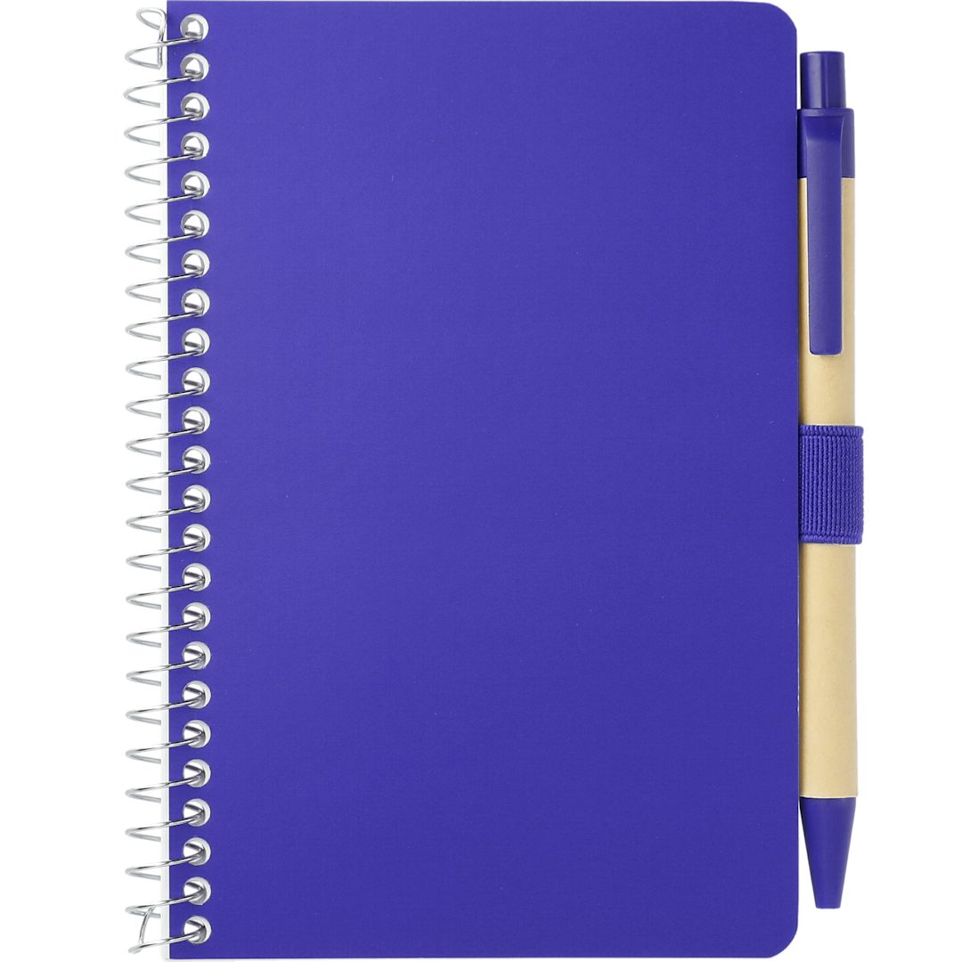 FSC&#174; Mix 4&quot; x 6&quot; Pocket Spiral Notebook with Pen - SM-4348 Purple