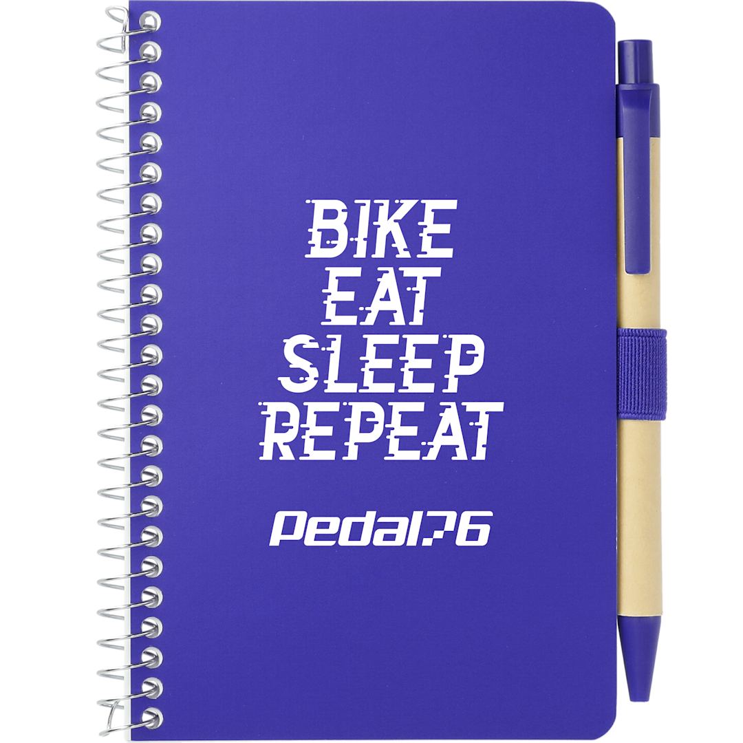 FSC&#174; Mix 4&quot; x 6&quot; Pocket Spiral Notebook with Pen - SM-4348 Purple