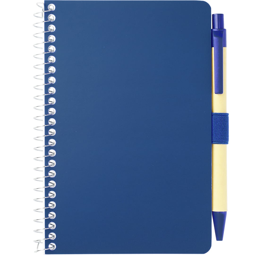 Bullet FSC® Mix 4" x 6" Pocket Spiral Notebook with Pen - SM-4348 Blue