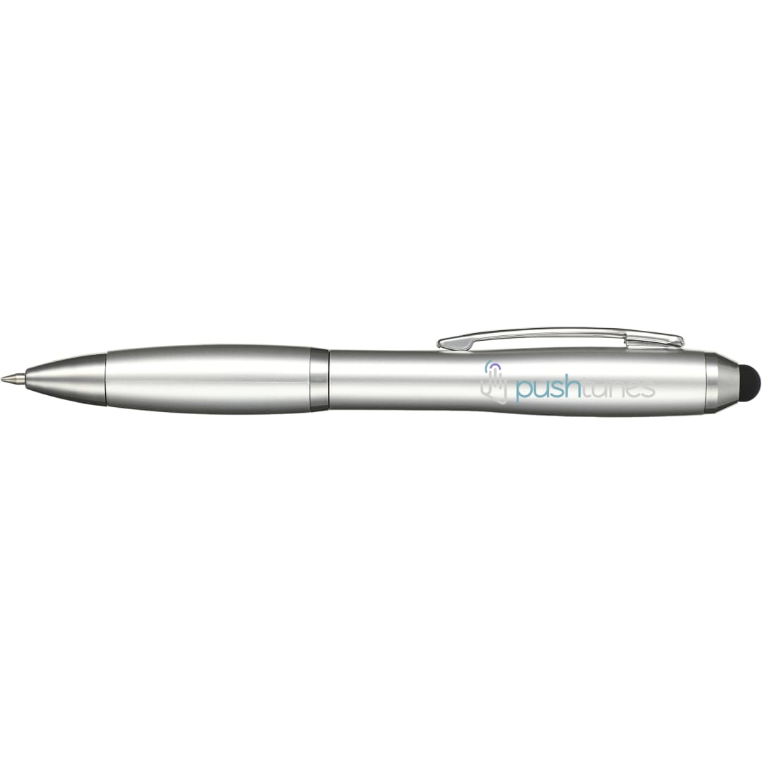 Bullet Nash Gel Stylus Pen - SM-5255 Silver