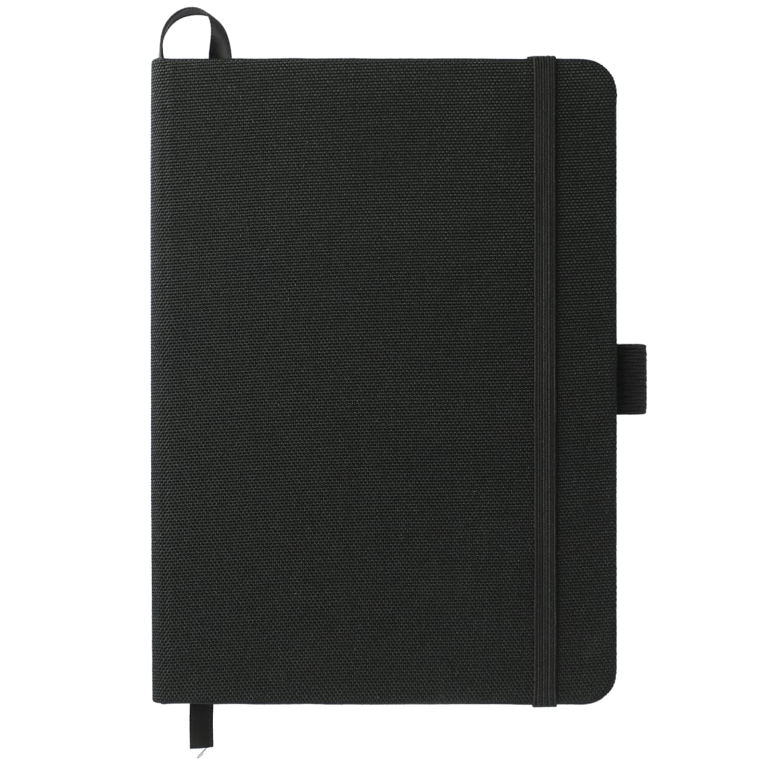 Bullet 5" x 7" Recycled PET Bound Notebook - SM-5259 Black