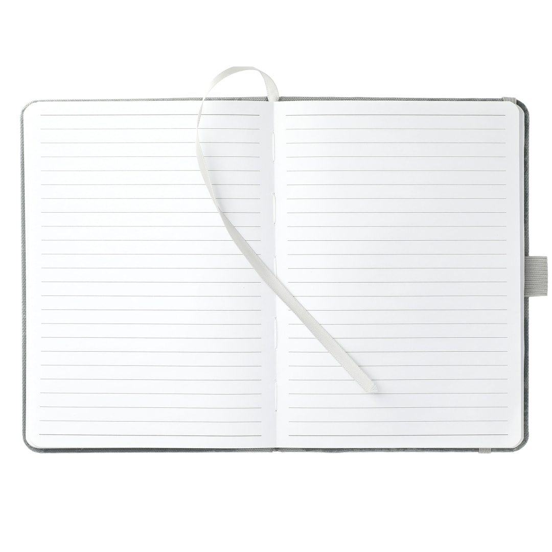 Bullet 5" x 7" Recycled PET Bound Notebook - SM-5259 Gray